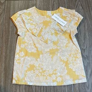 NWT Janie and Jack Hibiscus Print Blouse 🌺